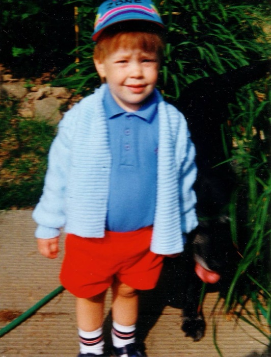 A young Richard Goodrich in the early days of his gardening career